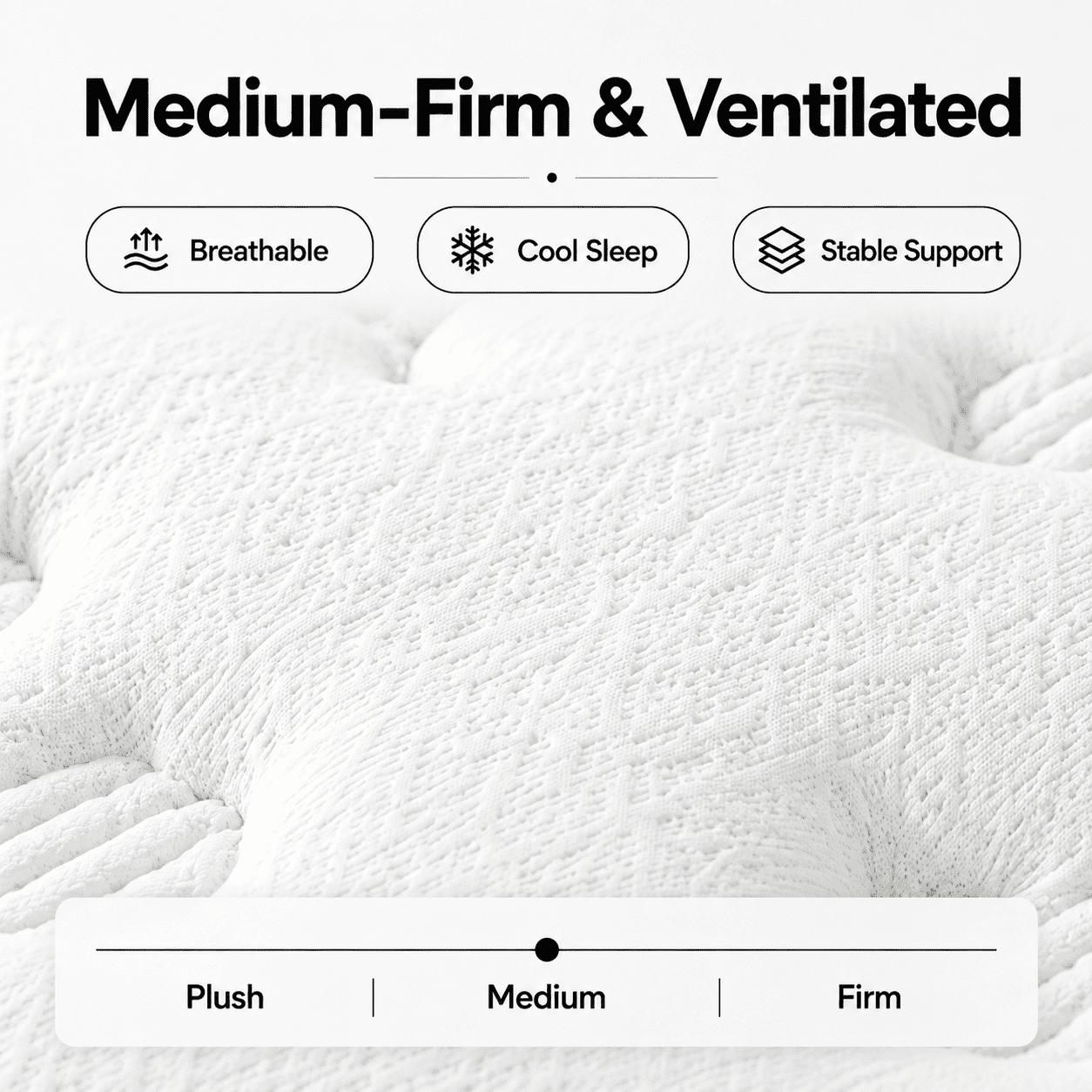 Fareforth Queen Size 12-Inch Hybrid Mattress in a Box, Gel Memory Foam with Pocket Coils